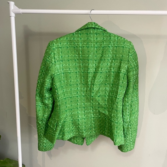 Green Zara Tweed Blazer Worn by Kate Middleton for St Patrick’s Day Size S - Picture 5 of 8